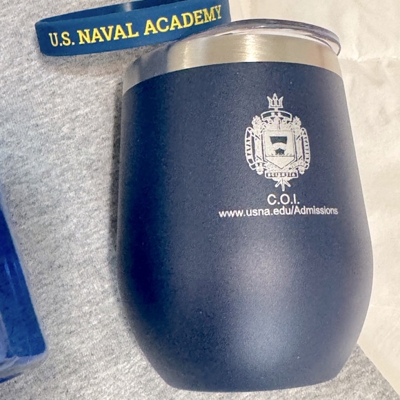 US Naval Academy Shirt, Water bottle, and Travel Cup - Picture 4 of 5
